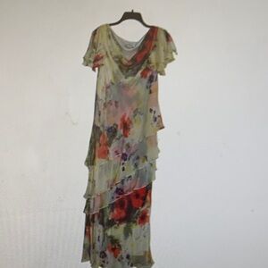 Asymmetrical Floral Women's Dress
